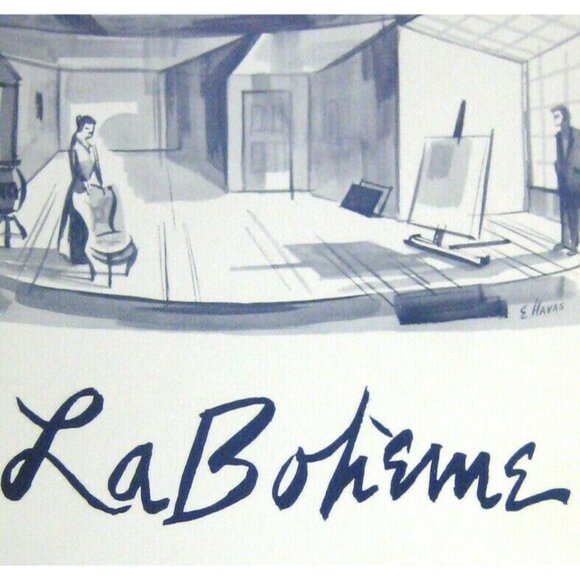 La Boheme Puccini Opera Program 1962 Seton Hall University Albanese Tagliavini - Picture 2 of 7